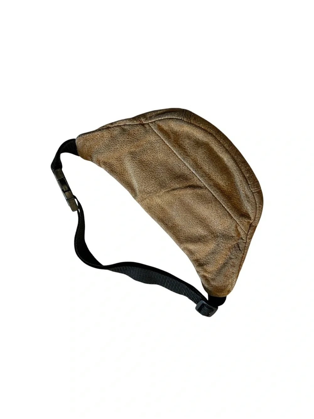 Leather-look Tan Crossbody Belt Bag